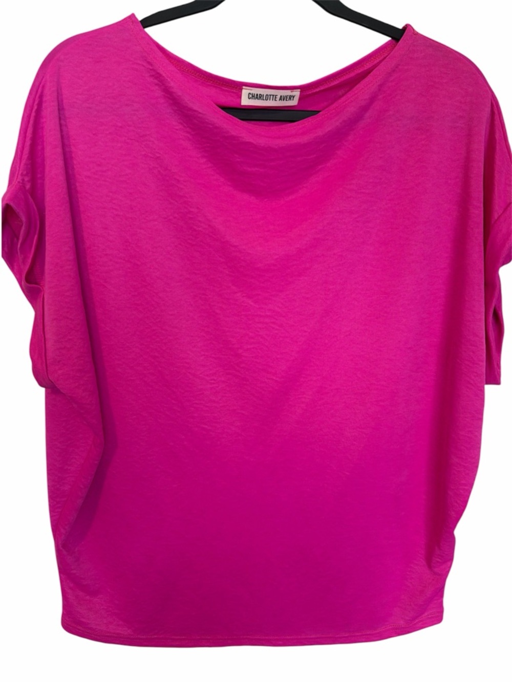 Charlotte Avery Fuchsia Short-Sleeve Relaxed Tee